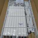 FUTASSI White Clothing Rack with Beige Cover, P1C Rolling Closets with Wheels, Metal Garment Rack for Hanging Clothes, Clothing Storage Wardrobe, 36.2" W x 16.5" D x 80.5" H, Load 450 Pounds