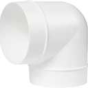 4 Inch Ducting Pipe 90 Degree Elbow Hose Ventilation Round Tube Bend Connector 4"