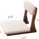 Meditation Chair with Back Support,Japanese Floor Chair,Back Jack for The Floor,Floor Seating,Tatami Floor Seats, Standard