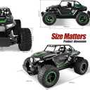 BEZGAR TB142 Remote Control Car - 1:14 Scale RC Cars, 20 Km/h 2WD All-Terrains Electric Off-Road Vehicle Truck Crawler Toy with Two Rechargeable Batteries for Boys Kids and Adults