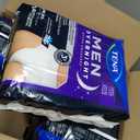 Tena Men Overnight Extra Coverage Incontinence Underwear, Adult Diapers, Small/Medium (Waist Sizes 34in-50in), 56 Count (4 Packs of 14)