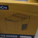 Ice Makers Countertop, 26.5Lbs/24H Ice Machine with 2 Sizes Bullet Ice, 9 Ice Cubes Release in 6 Mins, Self-Cleaning Portable Ice Maker with Ice Scoop and Basket for Home Kitchen Office Bar RV