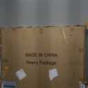 38" L x 13" W x 30" H Metal Tall Rectangular Planter - Large Planter Box for Outdoor Patio/Porch Modern Design for Plants, Flowers, Garden,Spliced Flower Pot (White)