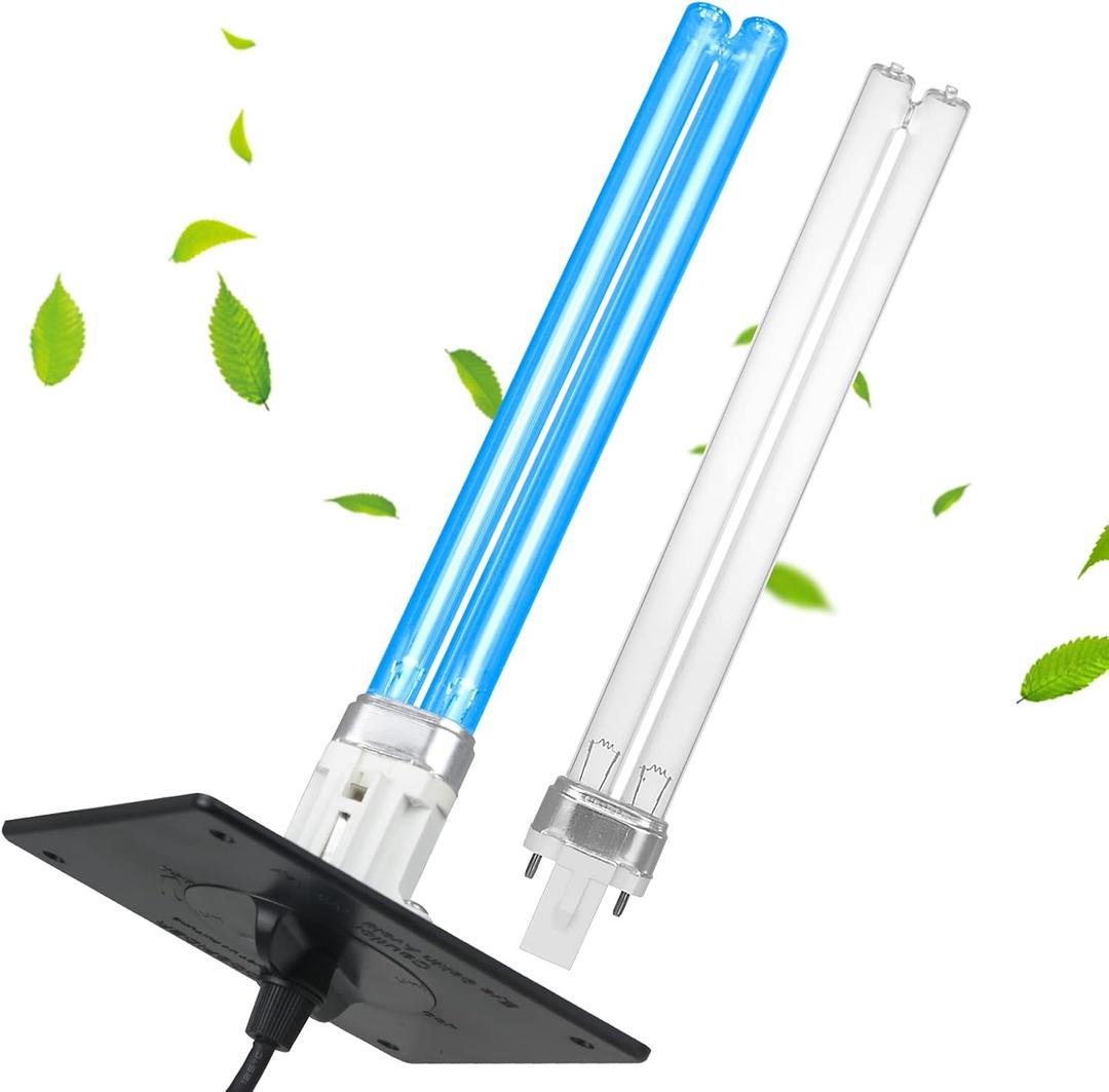 COOSPIDER 18W HVAC UV Light, Air Purifier for Whole House, UVC Light in Duct for AC Duct, with 1 Spare Bulb, 253.7nm Wavelength Ozone Free 110V (CTUV-D18)