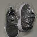 adituo Toddler/ Little Kid Boys Girls Lightweight Breathable Sneakers Strap Athletic Running Walking Sports Shoes Grey Size 5