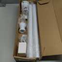 Anovo Flag Pole Kit Upgraded Holder, Stainless Steel 5 FT Flag Poles with1 Inch Metal 360° Rotating Flag Pole Rings TwoPosition Flag Pole Bracket Mounting for Outside House Porch (5 FT  White)