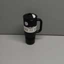 Ello Port 30oz Tumbler with Carry Loop & Integrated Handle | Vacuum Insulated Stainless Steel Reusable Water Bottle Travel Mug | Leak Proof Lid | Flexible Straw | BPA-Free | Dishwasher Safe | Black