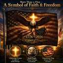 250th Anniversary USA Double Sided 3-Ply Flag for outside,We The People 1776-2026 Patriotic Yard,American Flag 250 Year Anniversary House Banner