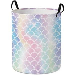 College Laundry Basket for Dorm Bedroom,Dirty Clothes Basket,Laundry Basket with Handles,Kids Girls Room Canvas Hamper Bag,Blankets,Towel,Toy Storage Organizer