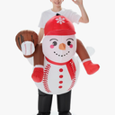 Christmas Inflatable Costume for Kids Blow up Funny Riding on Costume for Children Boy Girl Party Cosplay Outfit