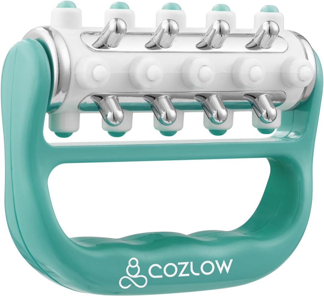COZLOW - MyoRelease Lymphatic Drainage Massager - Green - Handheld Fascia Release + Scar Tissue Massage Roller for Shoulder, Neck, Belly, Thigh, Leg, Back, Glutes - Helps Reduce Cellulite Appearance