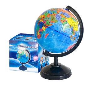 6'' Geographic World Globe for Kids,Educational World Globe with Stand,Decorative Rotating World Map Globes Decor,Political Globe for Classroom Geography Teaching,Kids Room Pack of 6