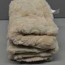Bedsure 1 Pack 3 Dog Blankets for Small Dogs - 3pcs Washable Fluffy Fuzzy Puppy Cat Blanket with Premium 300GSM Coral Fleece Soft for Pet Kitten Doggy, 25x35, Beige