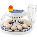 12 Egg Incubators for Hatching Eggs, Temperature and Humidity Control, Automatic Egg Turning, Egg Candler, Automatic Water Refill, for Chicken, Quail & Duck Eggs, Perfect for Home, Farm, Classroom