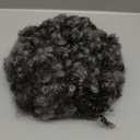 DOcute Short Afro Wigs For Black Women Salt And Pepper Curly Wig for Women Black and Grey Kinky Curly Wigs For Black Women Glueless Bob Short Curly Wig Pre Plucked Pre Cut No Knots And No Hair Loss
