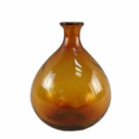 HD Designs 10 Inch Amber Glass Vase