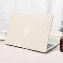 Seorsok Compatible with MacBook Air 13 Inch Case2022 2021 2020 2019 2018 Release A1932 A2179 M1 A2337 Touch ID,Woven Fabric Textured Elegant Leather Plastic Hard Shell Case with Keyboard Cover,Beige