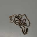 uxcell Purse Chain Strap, PU Leather Purse Straps Replacement Crossbody Flat Woven Handbag Strap (47.2", Light Gold/Black)