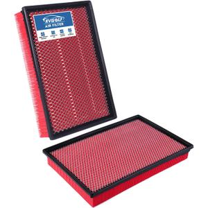 2PCS Engine Air Filter Fit for Ram1500 (2002-2021), Ram 2500 (2003-2019), Ram 3500 (2002-2019) Air Filter Replacement Engine Filter Automotive Accessories# GAF041 CA9401