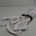 Zenna Home 2153WW2 Tension Pole Shower Caddy, 7.2 in OAL, 10.6 in OAW, 4-Shelf, Plastic, White