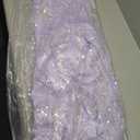 Women's Strapless Corset Top Pearl & Sequin Embellished Tulle Skirt Ball Gown (7-8, Lilac)