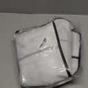 VOPTON 28Large Pockets Over The Door Shoe Organizer, Hanging Shoe Organizer for Closet, Premium Clear Shoe Rack for Door, Shoes Hanger Organizers Storage Holder for Back of Door and 4Metal Hook White