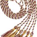 3 Pcs Graduation Cords, Graduation Honor Cord for 2026, Long 68'' Braided Grad Tassel Cords for 2026 Grad College Accessories, Party or Celebration (Burgundy White and Gold)