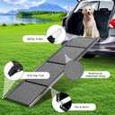 Dog ramp for Car, Dog Ramps for Large Dogs, Folding Outdoor Dog Ramps for Stairs, Up to 250LBS, Non-Slip Rug Surface, 5s Installation, Dogs Car Steps for Large Dogs SUV, Truck, LKW