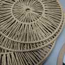 Wicker Wall Decor Baskets, 6 Packs Boho Wall Art - 20",18",16",14",12,10", Set of 6 - Large