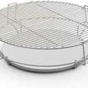 S2C (1-Pack) Cooking Grate System Grilling Accessory for 18" Kamado Joe Classic, Large Big Green Egg, Coyote The Asado Cooker, Pit Boss and Other kamado Grill
