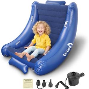 EKEPE Sensory Rocking Chair for Kids, Inflatable Sensory Rocker with Electric Air Pump for Autistic ADHD Children, Air Cloud Autism Chair - Soft, Comfy & Heavy Duty