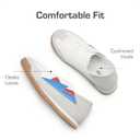 DREAM PAIRS Boys Girls Sneakers Foldable Back Retro Classic Casual Tennis Lightweight Breathable Walking Shoes for Little/Big Kid (White/Blue)