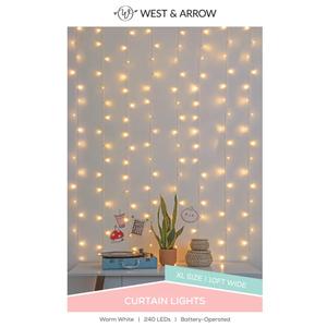 Cascading Curtain String Lights