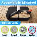 Rhino BaseMate EVA Material - Patio Umbrella Base Weights up to 200 Lb. | for Cantilever, Regular, or Any Offset Umbrella Base | 4-Part, 900D Heavy-Duty, All-Weather (Square)