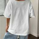 Women's Off The Shoulder Tops Floral Graphic Oversized Tshirts Shirts Y2k Summer Tops Trendy (Yellow, S)