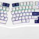 MechLands Feker Alice98 Ergonomic 98 Keys Custom Mechanical Keyboard, VIA Programmable, USB-C Wired Gaming Keyboard, Hot Swappable, 5 Layer Paddings, Control Knob, NKRO, RGB for Win/Mac (White)
