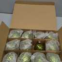 Jenaai 12 Pcs 2.36 Inch Lime Green Glass Christmas Ball Ornaments Vintage Christmas Tree Decorations Mercury Glass Hanging Ornaments for Trees Xmas Holiday Party Garland DIY Craft Supplies, 6 Style