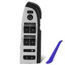 22968506 Master Power Window Switch & Black Bezel Assembly Replacement for Chevy Silverado GMC Sierra 1500 2500 3500 2010-2013 Replace 20945129, Front Driver Side