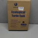 GOZILLA Small Turtle Tank Kit(Tank+Lamp+Filter), Acrylic Turtle Starter Kit with Adjustable Lamp, Reptile Habitat and Terrarium with Multi-Functional Areas for Small Reptiles. (Black Kit)