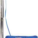 Submersible Pumps 2.5" OD Pipe 110V/60HZ 0.55KW 0.75HP Stainless Steel 1" Outlet Submersible Bore Pump Deep Well Pump with Control Box for Farm Irrigation