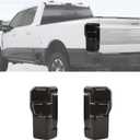 RAZPOY Tail Light Cover, Smoked Rear Light Guards Trim Compatible with Ford F250/F350/F450/F550 2023 2024 2025, Smoke Black (with Blind Spot Module)