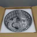 Rpzloila 3Light Crystal Ceiling Light, Modern Semi Flush Mount Ceiling Light, Black Crystal Chandelier for Kitchen Bedroom Bathroom Entryway Hallway