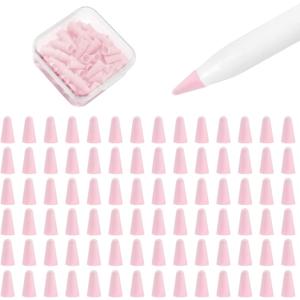 5 x 100 pcs Silicone Nib Sleeves Compatible with Apple Pencil Tips, Professional Liquid Silicone Nibs Cover Replacement for 1st & 2nd Gen/pro/USB-C, Writing Anti-Slip Protective Case for Apple iPad Pencil (Pink) 5 x 100 pcs Silicone Nib Sleeves Compatible with Apple Pencil Tips, Professional Liquid Silicone Nibs Cover Replacement for 1st & 2nd Gen/pro/USB-C, Writing Anti-Slip Protective Case for Apple iPad Pencil (Pink)