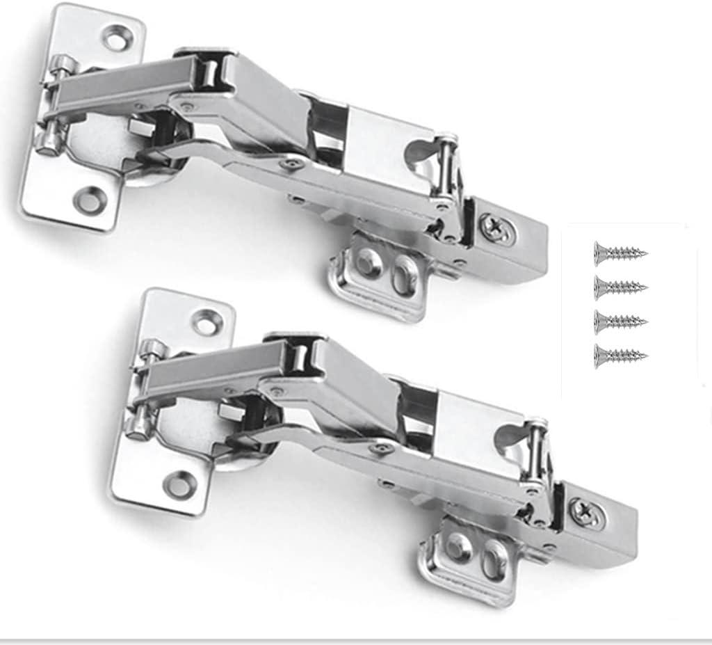 165 Degree Corner Cabinet Hinges 2 Pack Full Overlay Hydraulic Concealed Soft Closed Cabinet Hinges Zishengho Frameless for Lazy Susan Corner Cupboard Kitchen Folding Door 1 Pair