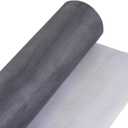 Fiberglass Screen Roll 36" x 100' A Continuous Roll UV Protection Install and Repair Door and Window Screen (36" x 100, Sliver Grey)