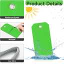 1000 Pieces Plastic Shipping Tags with Wire Labeling Tags Waterproof Hang Tags with Reinforcement Hole Writable Luggage tag Loops for Equipment Inventory Parts Garage (Green, 4 3/4" x 2 3/8")