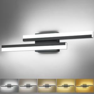 PRESDE 24 Inch LED Bathroom Vanity Light Bar, Modern Black Wall Lighting Fixture Over Mirror 5CCT