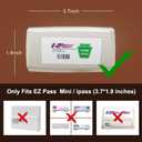 EZ Pass Holder & Cover with Super Strong Suction Cups for Car Windshield Ezpass Mount Holder Toll Pass Transponder iPass Holder All Black
