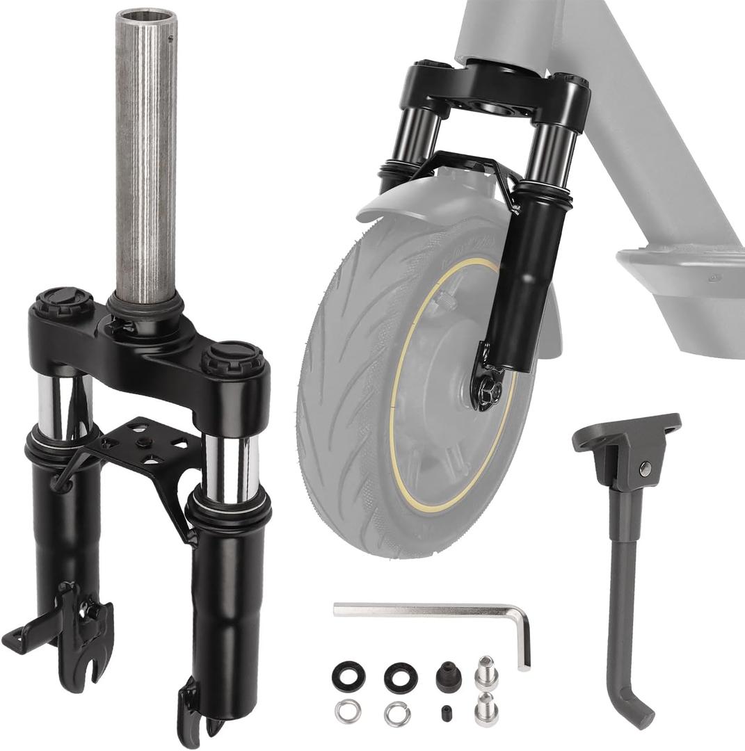 Electric Scooter Front Suspension Fork Compatible with Segway Ninebot MAX G30 G30LP Electric Scooter Shock Absorption Parts Anti-Vibration Accessories with Foot Stand