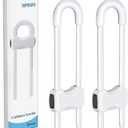 Baby Proofing Cabinets,Cabinet Locks for Babies,U-Shaped Child Locks for Cabinets, Child Proof Cabinet Latches,Child Safety Cabinet Locks with Adjustable by SPISPI (Pack of 2)